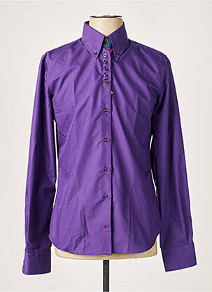 Chemise manches longues violet CAMICIE pour homme