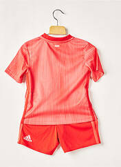 Top/short rouge ADIDAS pour garçon seconde vue