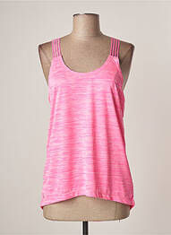 T-shirt stretch fines bretelles rose LOLË femme