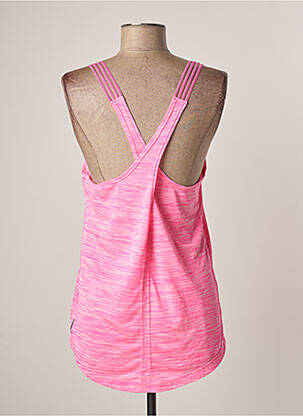 T-shirt stretch fines bretelles rose LOLË femme