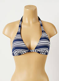 Haut de maillot de bain stretch haut soutien-gorge avec mousse de rembourrage amovible bleu BANANA MOON femme