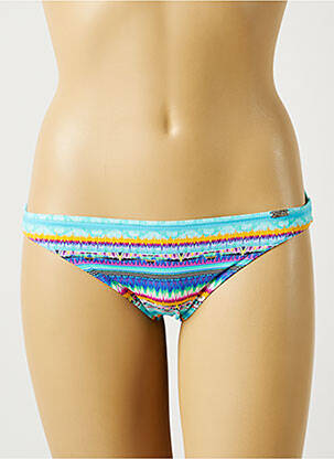 Bas de maillot de bain imprimé fantaisie culotte bleu BANANA MOON femme