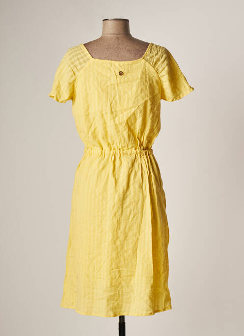 Robe mi-longue jaune LOLA ESPELETA femme