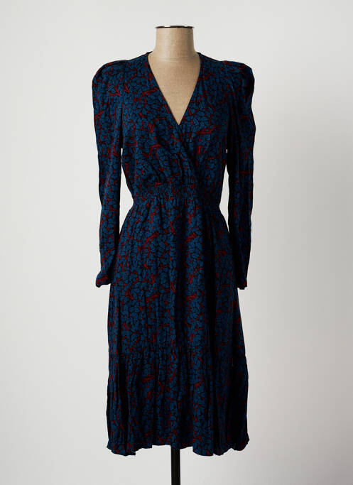 Robe mi-longue bleu AN' GE pour femme