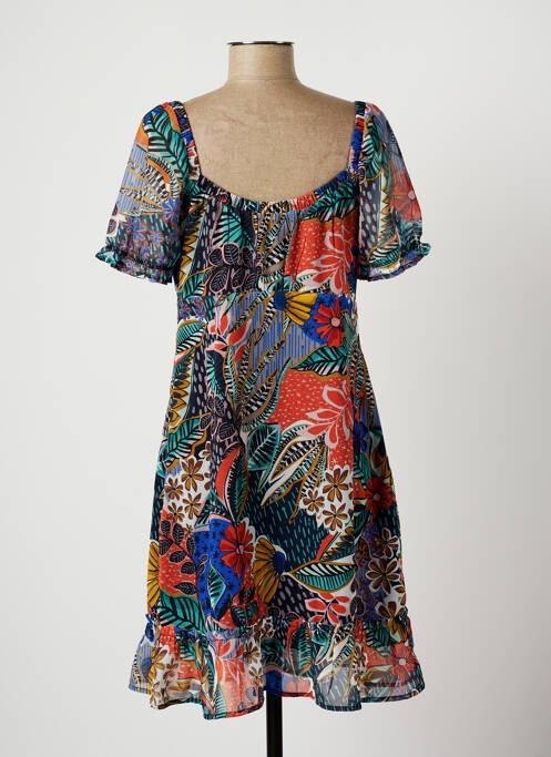 Robe mi-longue orange LILI SIDONIO pour femme