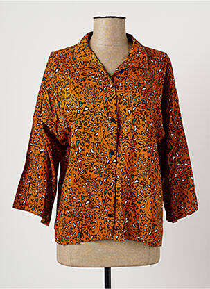 Chemisier coupe cintrée manches 3/4 orange LOLA ESPELETA femme