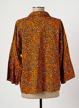 Chemisier coupe cintrée manches 3/4 orange LOLA ESPELETA femme