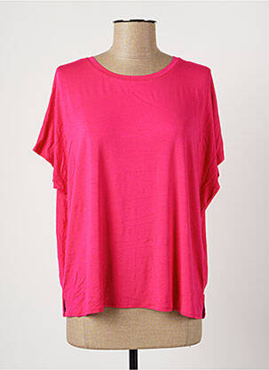 T-shirt coupe droite manches courtes rose MOLLY BRACKEN femme