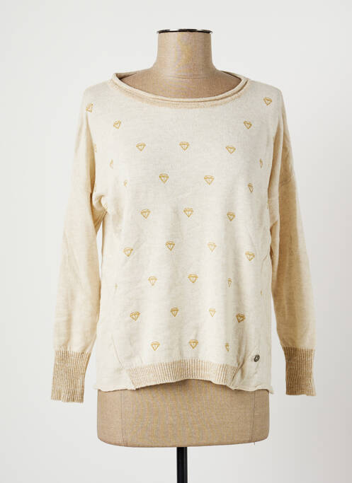 Pull beige LUCKY pour femme