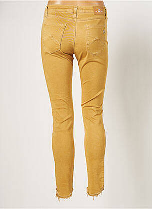 Pantalon 7/8 stretch taille basse beige PLEASE femme