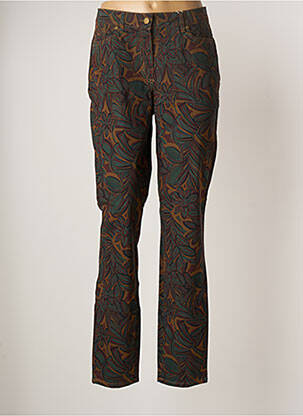 Pantalon droit stretch taille normale vert RECOVER C.C. femme