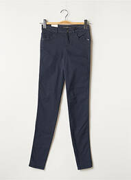 Pantalon slim broderie rivets taille normale bleu GUESS femme
