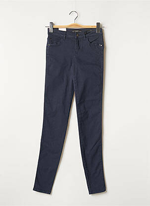 Pantalon slim broderie rivets taille normale bleu GUESS femme