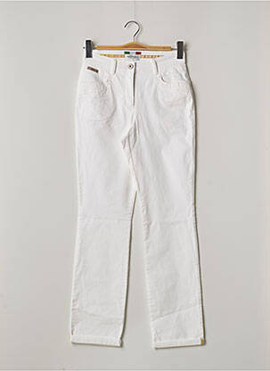 Pantalon droit blanc RECOVER C.C. pour femme