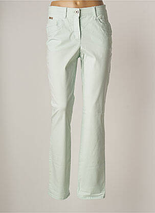 Pantalon droit vert RECOVER C.C. pour femme
