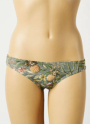 Bas de maillot de bain imprimé fantaisie culotte vert ESPRIT femme