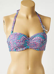 Haut de maillot de bain stretch haut bandeau rose ESPRIT femme