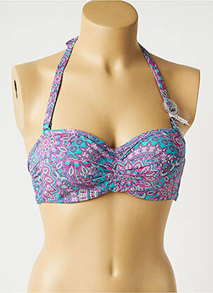 Haut de maillot de bain stretch haut bandeau rose ESPRIT femme