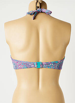 Haut de maillot de bain stretch haut bandeau rose ESPRIT femme