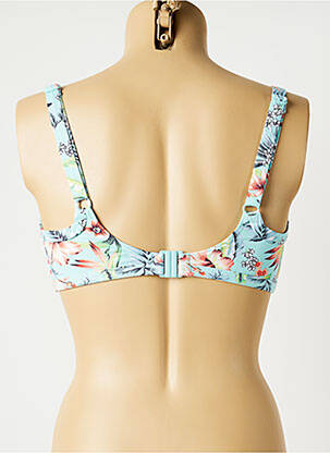 Haut de maillot de bain stretch haut soutien-gorge emboitant bleu ESPRIT femme