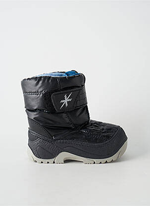 Bottines/boots tissage satiné talon compensé noir TIP TOP garçon