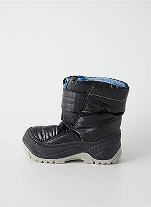 Bottines/boots tissage satiné talon compensé noir TIP TOP garçon
