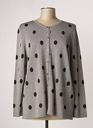 Gilet manches longues gris DANEVA pour femme
