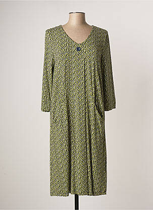 Robe mi-longue vert CISO pour femme