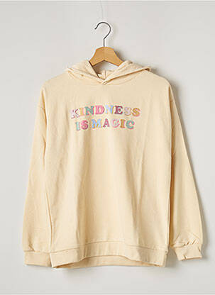 Sweat-shirt à capuche beige NAME IT pour fille