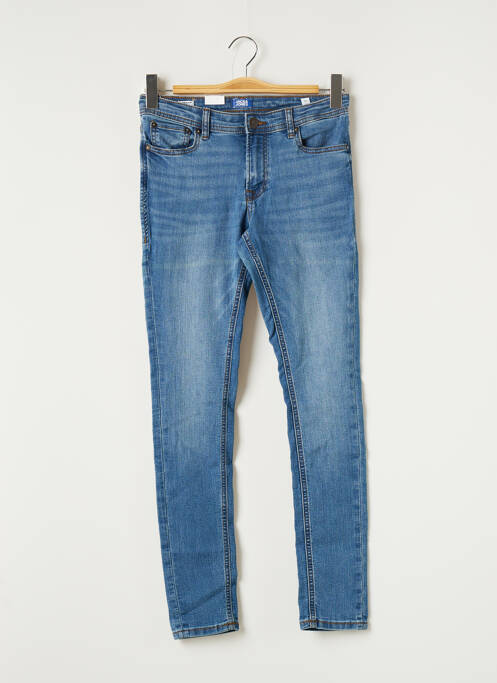 Jeans coupe slim bleu JACK & JONES pour garçon