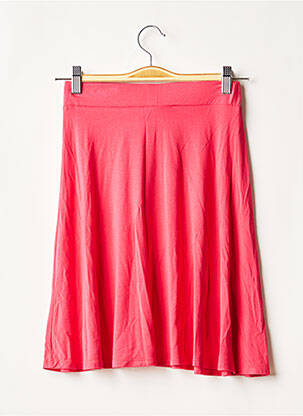 Jupe mi-longue coupe évasée rose SURKANA femme