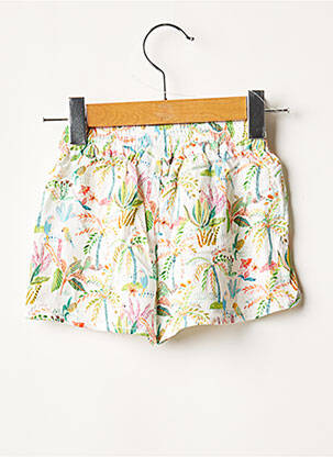 Short taille normale taille élastique vert 3 POMMES fille