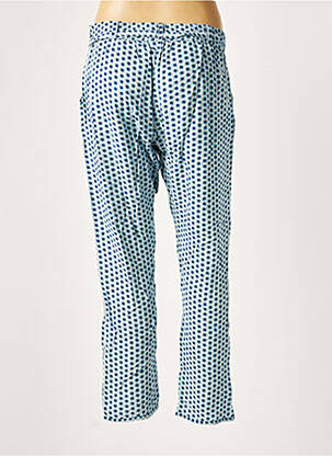 Pantalon droit tissage popeline taille normale bleu DIPLODOCUS femme
