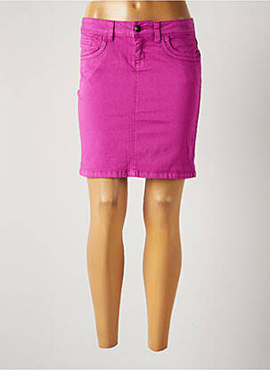 Jupe courte poches violet ITALO WOMAN femme