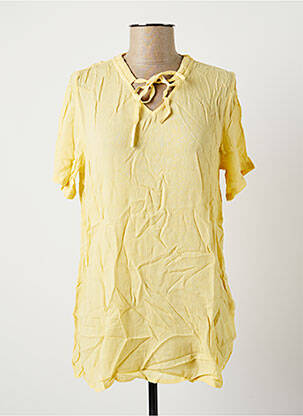 Top stretch manches courtes jaune BRANDTEX femme