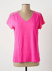 T-shirt rose MIKA WEAR pour femme seconde vue