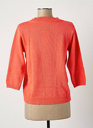 Gilet manches longues col rond rose LUISA FERRI femme