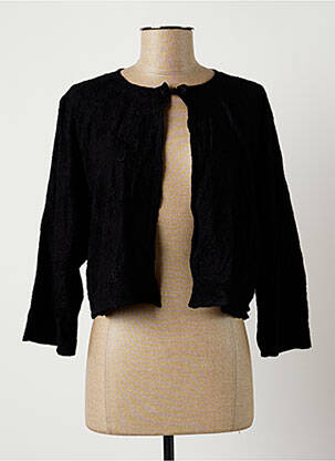 Veste casual col rond noir HÉLIOTROPE femme