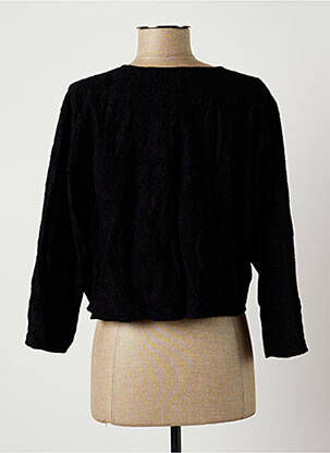 Veste casual col rond noir HÉLIOTROPE femme