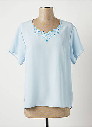 Top manches courtes manches courtes bleu FRANCOISE F femme