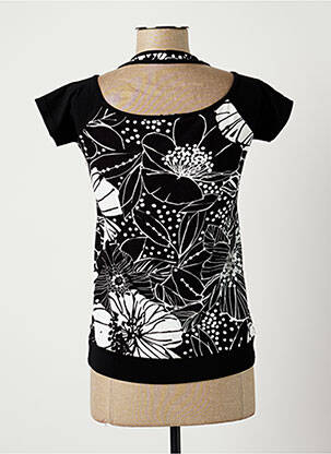 T-shirt stretch manches courtes noir JEAN DELFIN femme