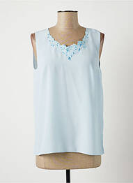 Top sans manche sans manche bleu FRANCOISE F femme