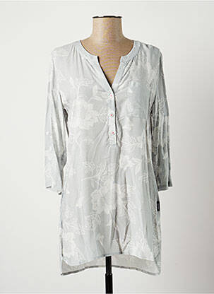 Tunique manches longues gris CAPUCCINO pour femme