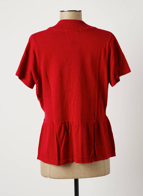 Gilet manches courtes rouge JENSEN femme