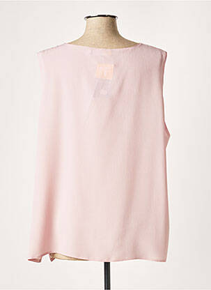 Blouse col rond sans manche rose FRANCOISE femme