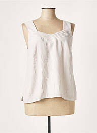 Blouse sans manche gris FRANCE RIVOIRE femme