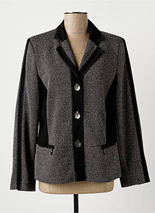 Veste casual epaulette gris FRANCE RIVOIRE femme