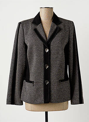 Veste casual epaulette gris GD femme