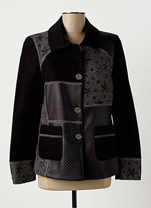 Veste casual epaulette noir MERI & ESCA femme
