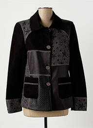 Veste casual epaulette noir MERI & ESCA femme
